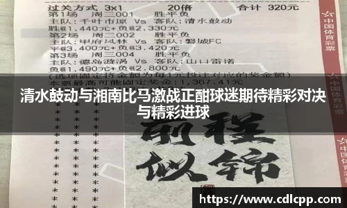 清水鼓动与湘南比马激战正酣球迷期待精彩对决与精彩进球